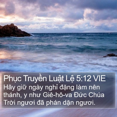 Phục Truyền Luật Lệ 5:12 VIE Bible Verse Image