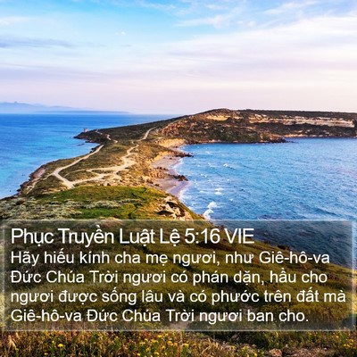 Phục Truyền Luật Lệ 5:16 VIE Bible Verse Image