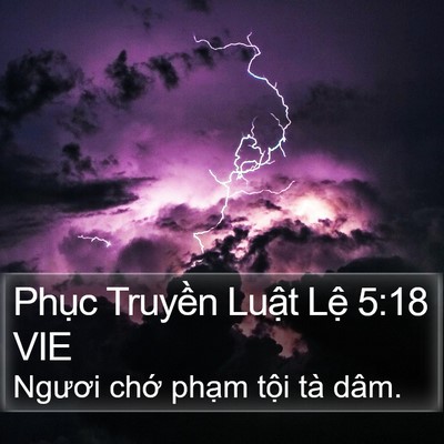 Phục Truyền Luật Lệ 5:18 VIE Bible Verse Image