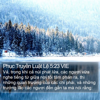 Phục Truyền Luật Lệ 5:23 VIE Bible Verse Image
