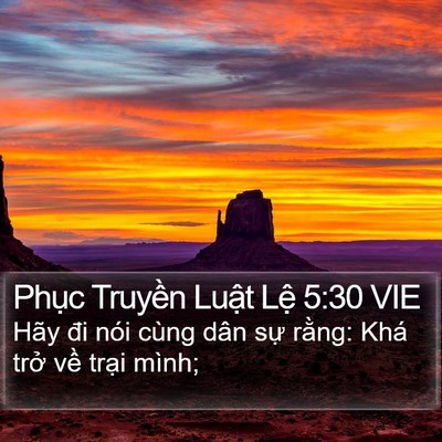 Phục Truyền Luật Lệ 5:30 VIE Bible Verse Image