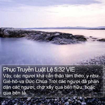 Phục Truyền Luật Lệ 5:32 VIE Bible Verse Image