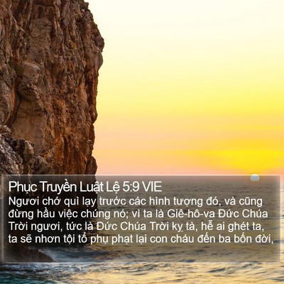 Phục Truyền Luật Lệ 5:9 VIE Bible Verse Image