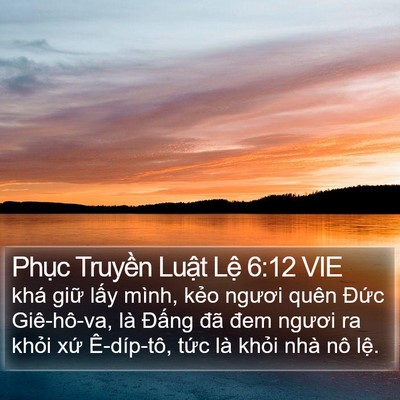 Phục Truyền Luật Lệ 6:12 VIE Bible Verse Image