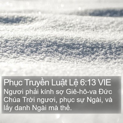 Phục Truyền Luật Lệ 6:13 VIE Bible Verse Image