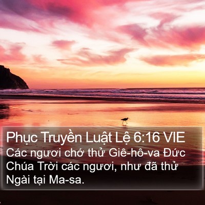 Phục Truyền Luật Lệ 6:16 VIE Bible Verse Image