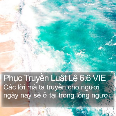 Phục Truyền Luật Lệ 6:6 VIE Bible Verse Image