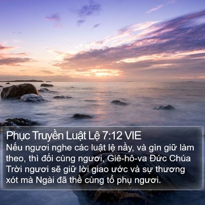 Phục Truyền Luật Lệ 7:12 VIE Bible Verse Image