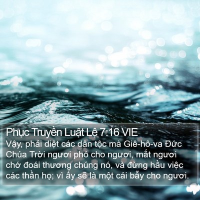 Phục Truyền Luật Lệ 7:16 VIE Bible Verse Image