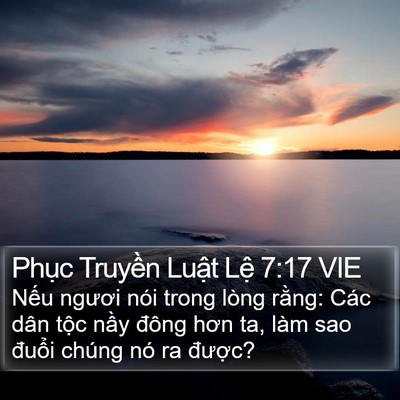 Phục Truyền Luật Lệ 7:17 VIE Bible Verse Image