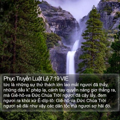 Phục Truyền Luật Lệ 7:19 VIE Bible Verse Image