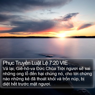 Phục Truyền Luật Lệ 7:20 VIE Bible Verse Image