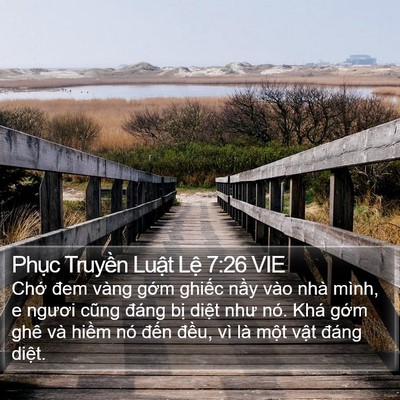 Phục Truyền Luật Lệ 7:26 VIE Bible Verse Image