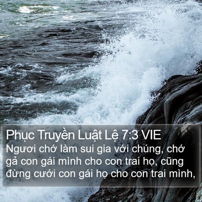 Phục Truyền Luật Lệ 7:3 VIE Bible Verse Image