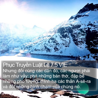 Phục Truyền Luật Lệ 7:5 VIE Bible Verse Image