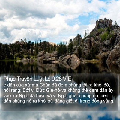 Phục Truyền Luật Lệ 9:28 VIE Bible Verse Image