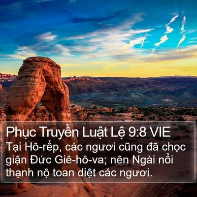 Phục Truyền Luật Lệ 9:8 VIE Bible Verse Image