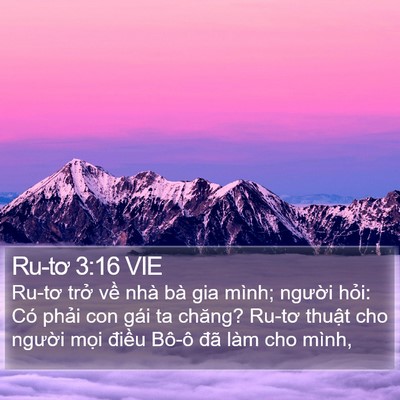 Ru-tơ 3:16 VIE Bible Verse Image