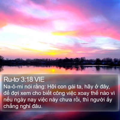 Ru-tơ 3:18 VIE Bible Verse Image