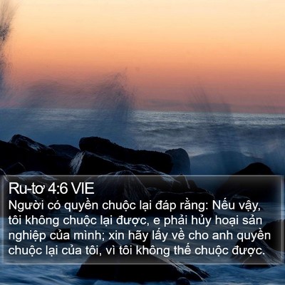 Ru-tơ 4:6 VIE Bible Verse Image