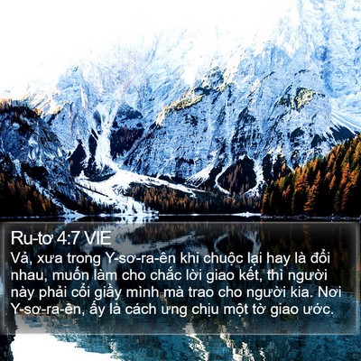 Ru-tơ 4:7 VIE Bible Verse Image