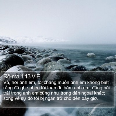 Rô-ma 1:13 VIE Bible Verse Image