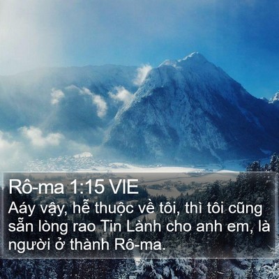 Rô-ma 1:15 VIE Bible Verse Image