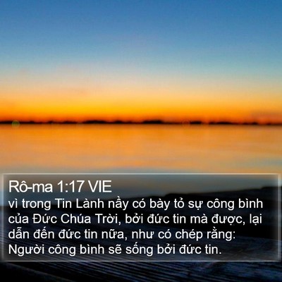 Rô-ma 1:17 VIE Bible Verse Image
