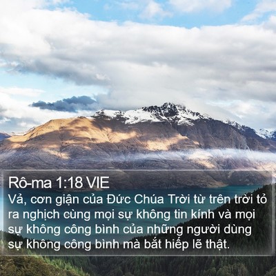 Rô-ma 1:18 VIE Bible Verse Image