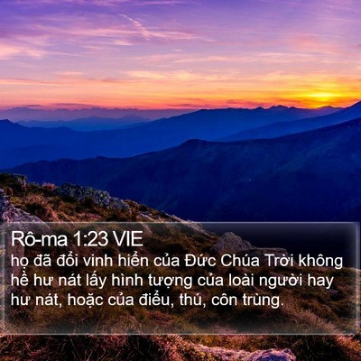 Rô-ma 1:23 VIE Bible Verse Image