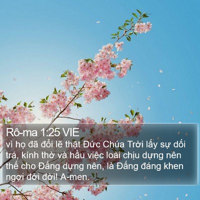 Rô-ma 1:25 VIE Bible Verse Image