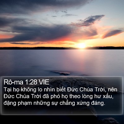 Rô-ma 1:28 VIE Bible Verse Image