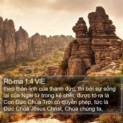Rô-ma 1:4 VIE Bible Verse Image