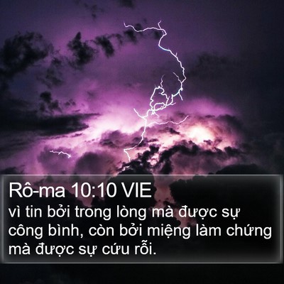 Rô-ma 10:10 VIE Bible Verse Image
