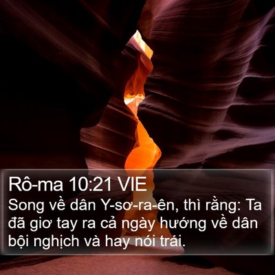 Rô-ma 10:21 VIE Bible Verse Image