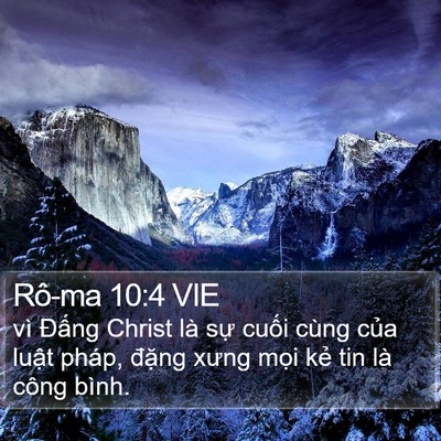 Rô-ma 10:4 VIE Bible Verse Image