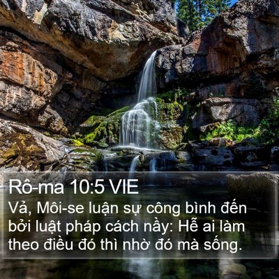 Rô-ma 10:5 VIE Bible Verse Image
