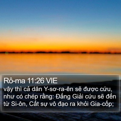 Rô-ma 11:26 VIE Bible Verse Image
