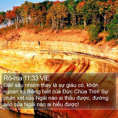 Rô-ma 11:33 VIE Bible Verse Image
