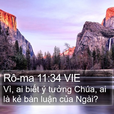 Rô-ma 11:34 VIE Bible Verse Image