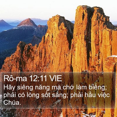 Rô-ma 12:11 VIE Bible Verse Image