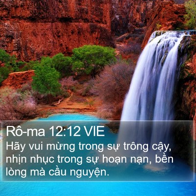 Rô-ma 12:12 VIE Bible Verse Image