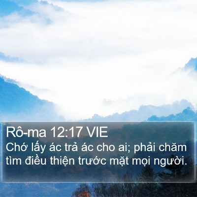 Rô-ma 12:17 VIE Bible Verse Image