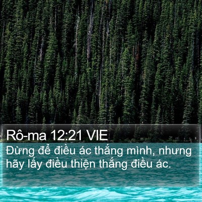 Rô-ma 12:21 VIE Bible Verse Image