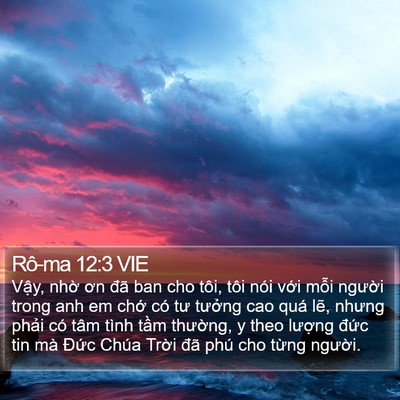 Rô-ma 12:3 VIE Bible Verse Image