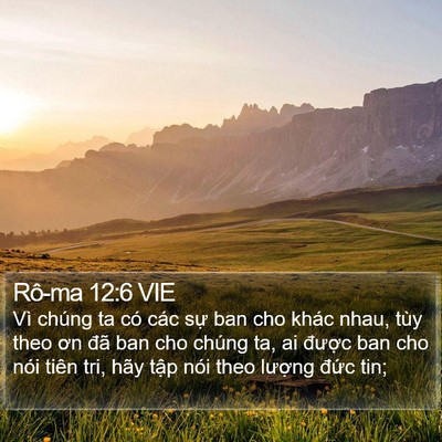 Rô-ma 12:6 VIE Bible Verse Image