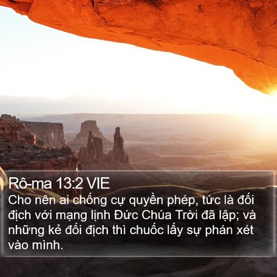 Rô-ma 13:2 VIE Bible Verse Image