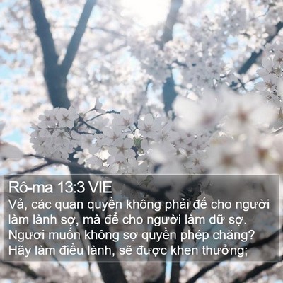 Rô-ma 13:3 VIE Bible Verse Image
