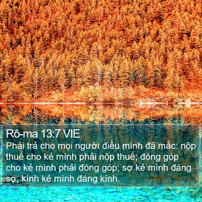 Rô-ma 13:7 VIE Bible Verse Image
