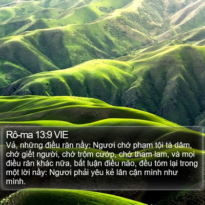 Rô-ma 13:9 VIE Bible Verse Image